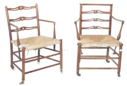 PAIR EDWARD GARDINER FOR ERNEST GIMSON PASS THROUGH CHAIRS