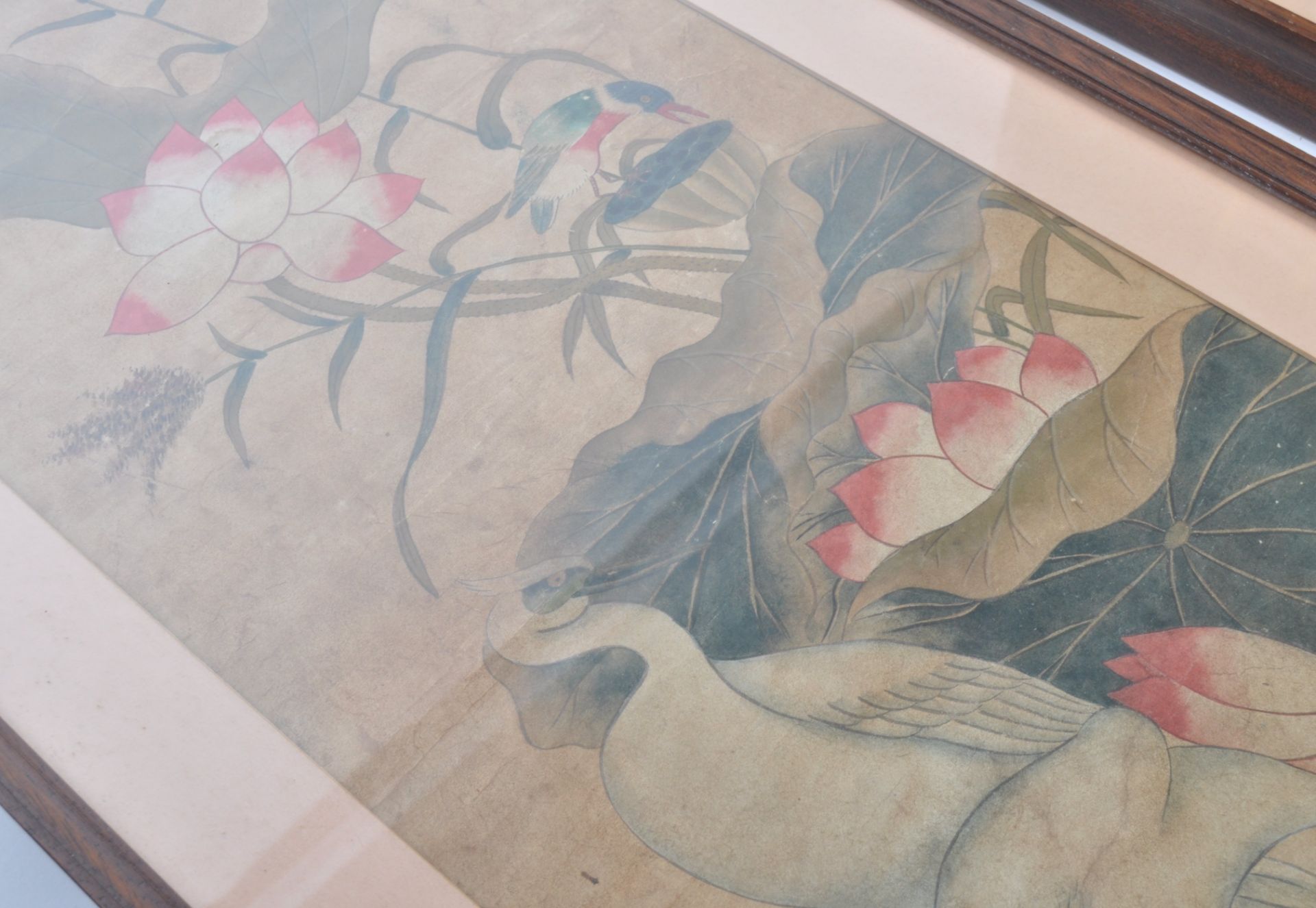 PAIR OF 19TH / 20TH CENTURY JAPANESE WATERCOLOUR PAINTINGS - Bild 5 aus 7