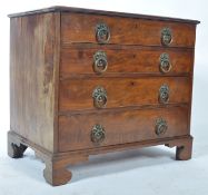 18TH CENTURY GEORGE III MAHOGANY BACHELORS CHEST OF DRAWERS