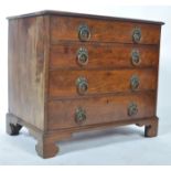 18TH CENTURY GEORGE III MAHOGANY BACHELORS CHEST OF DRAWERS