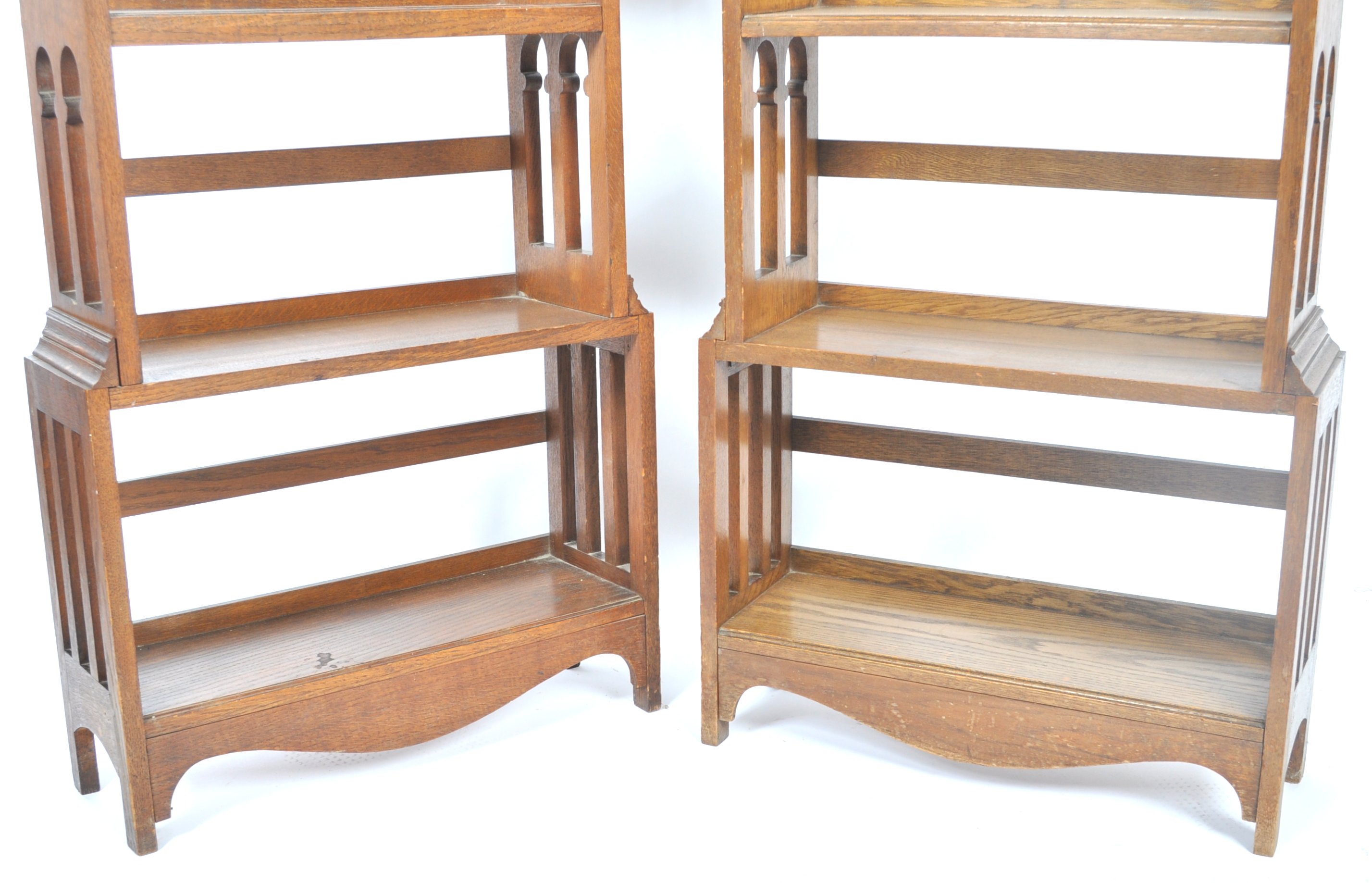 PAIR OF EARLY 20TH CENTURY LIBERTY MANNER BOOKCASES - Image 3 of 8