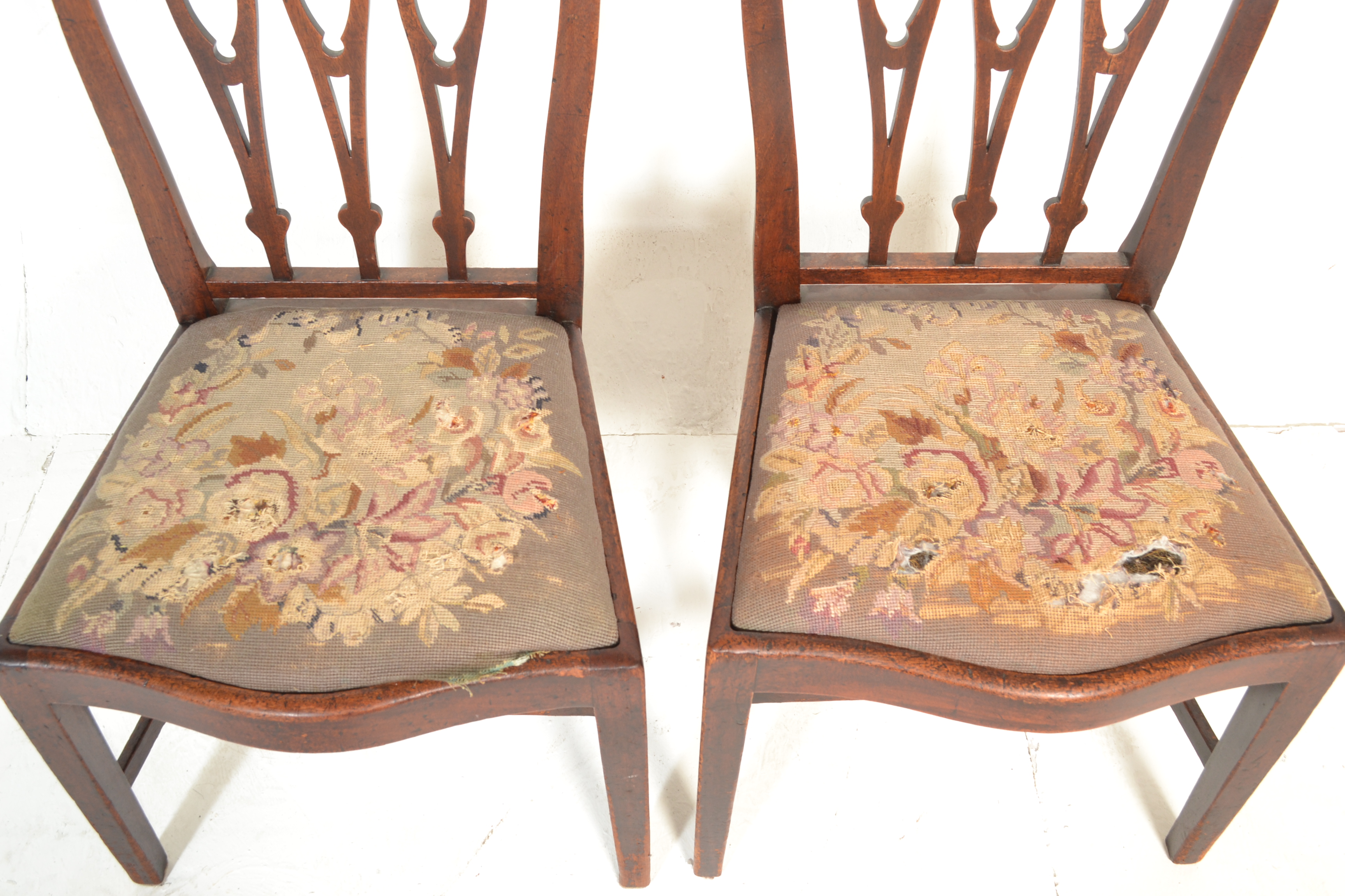 SET OF 6 19TH CENTURY GEORGE III MAHOGANY DINING CHAIRS - Image 23 of 32