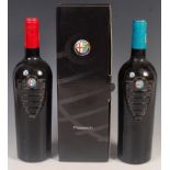 COLLECTION OF THREE BOTTLES OF RARE ALFA ROMEO WINE / CHAMPAGNE