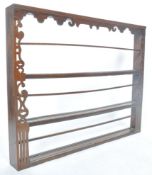 18TH CENTURY GEORGIAN COUNTRY OAK DELFT PLATE RACK