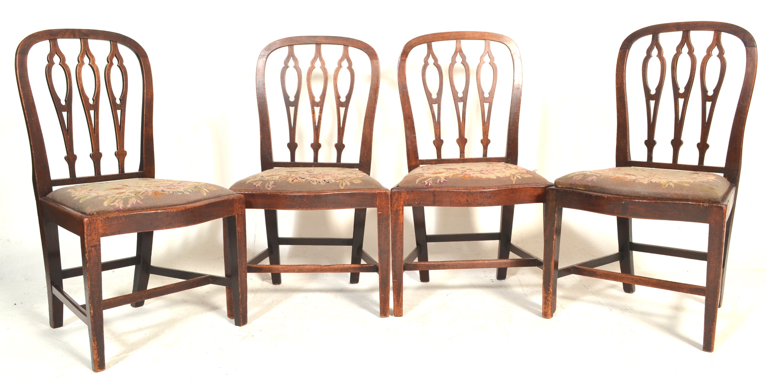 SET OF 6 19TH CENTURY GEORGE III MAHOGANY DINING CHAIRS - Image 5 of 32