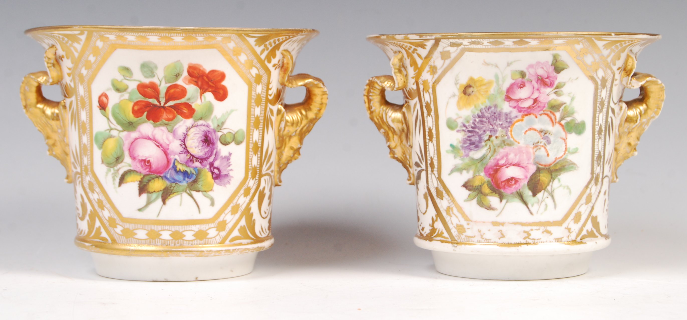 PAIR OF EARLY 19TH CENTURY DERBY FLOWER BOUGHS - Image 3 of 11