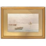 C.P.B.S. LILLINGSTON (fl.1871-1899) CORNISH WATERCOLOUR PAINTING OF BOATS