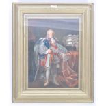 18TH CENTURY OIL ON CANVAS PORTRAIT PAINTING OF A DANDY GENT