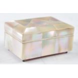 19TH CENTURY MOTHER OF PEARL DOUBLE POSTAGE STAMP BOX