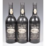 THREE BOTTLES OF 1988 VINTAGE DOWS PORT