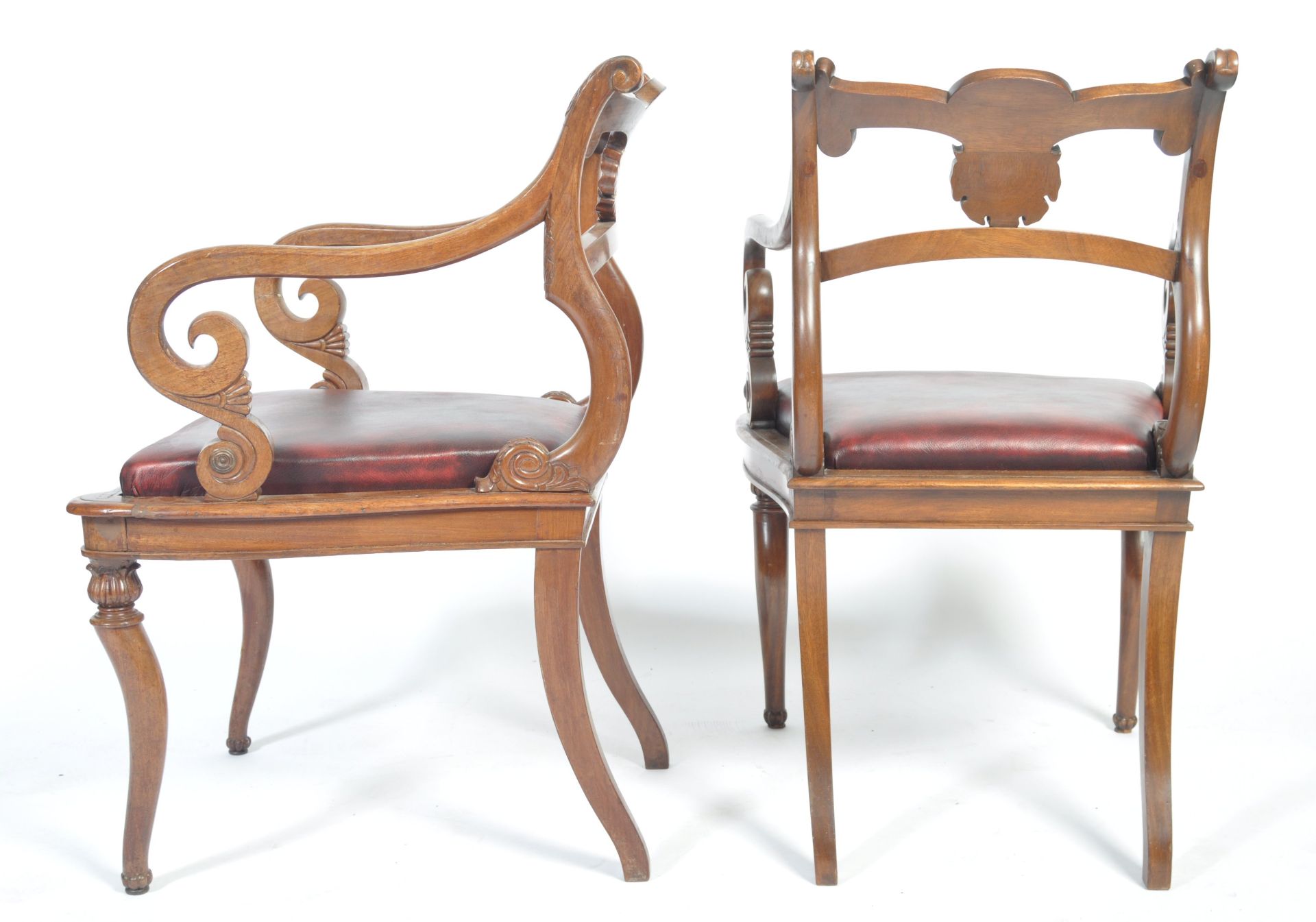 PAIR OF EARLY 19TH CENTURY ANGLO-INDIAN ROSEWOOD ARMCHAIRS - Bild 5 aus 5