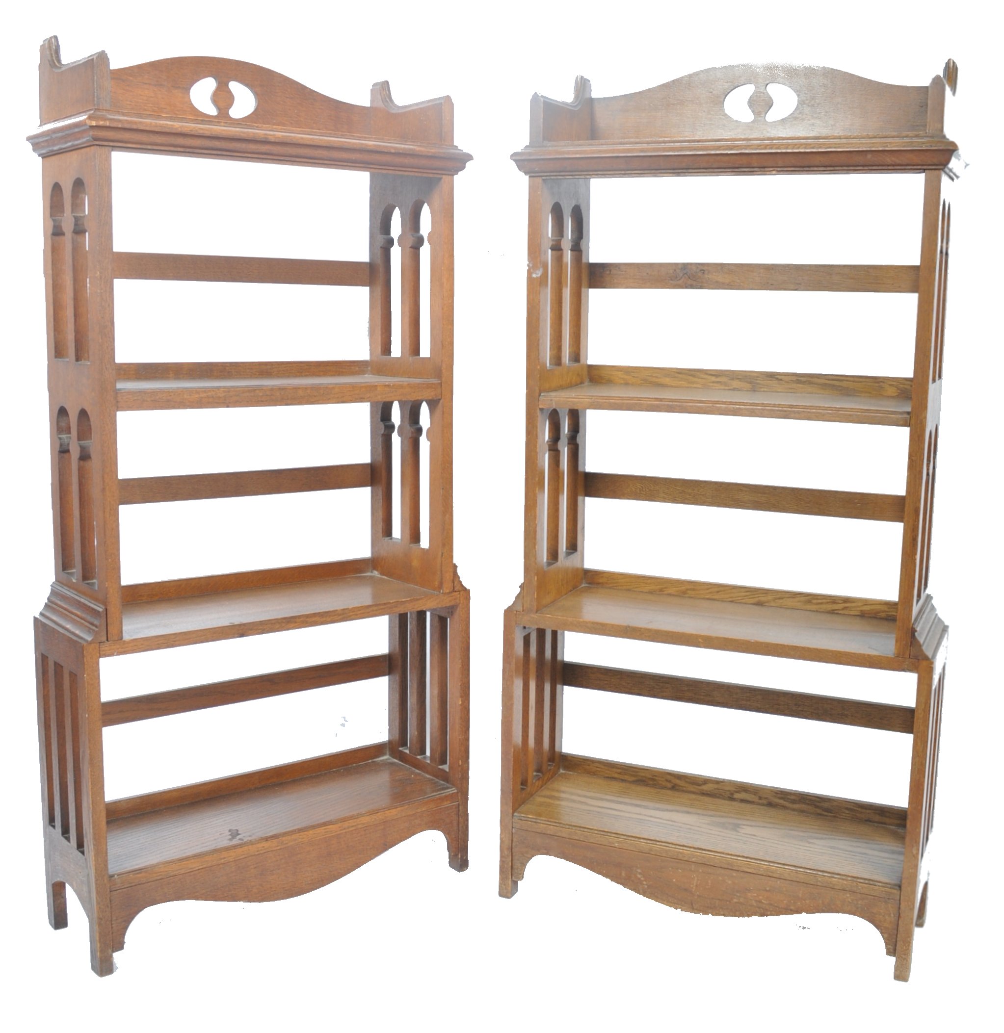 PAIR OF EARLY 20TH CENTURY LIBERTY MANNER BOOKCASES