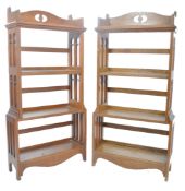 PAIR OF EARLY 20TH CENTURY LIBERTY MANNER BOOKCASES