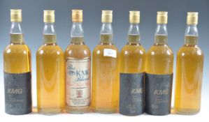 RARE COLLECTION OF 7X KMG BLEND GRANTS WHISKY