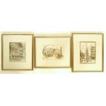 FREDERICK GEORGE LEWIN BRISTOL SAVAGES 3 EN GRISAILLE PAINTINGS