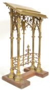 FANTASTIC EDWARDIAN BRASS ECCLESIASTICAL GOTHIC LECTERN