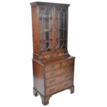 18TH CENTURY BACHELORS CHEST OF DRAWERS - LIBRARY BOOKCASE