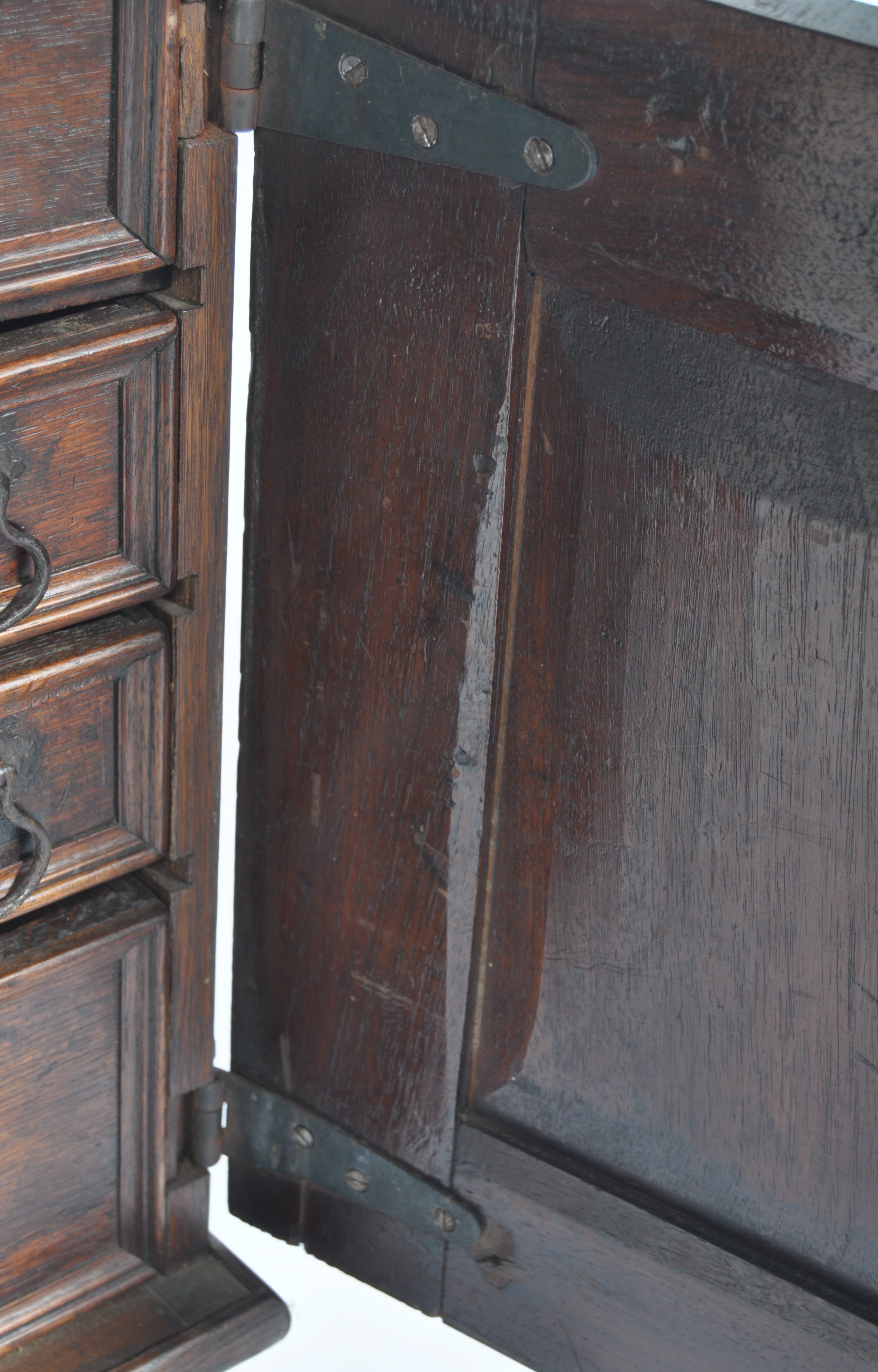 17TH / 18TH CENTURY OAK SPICE OR APOTHECARY CABINET - Image 5 of 9