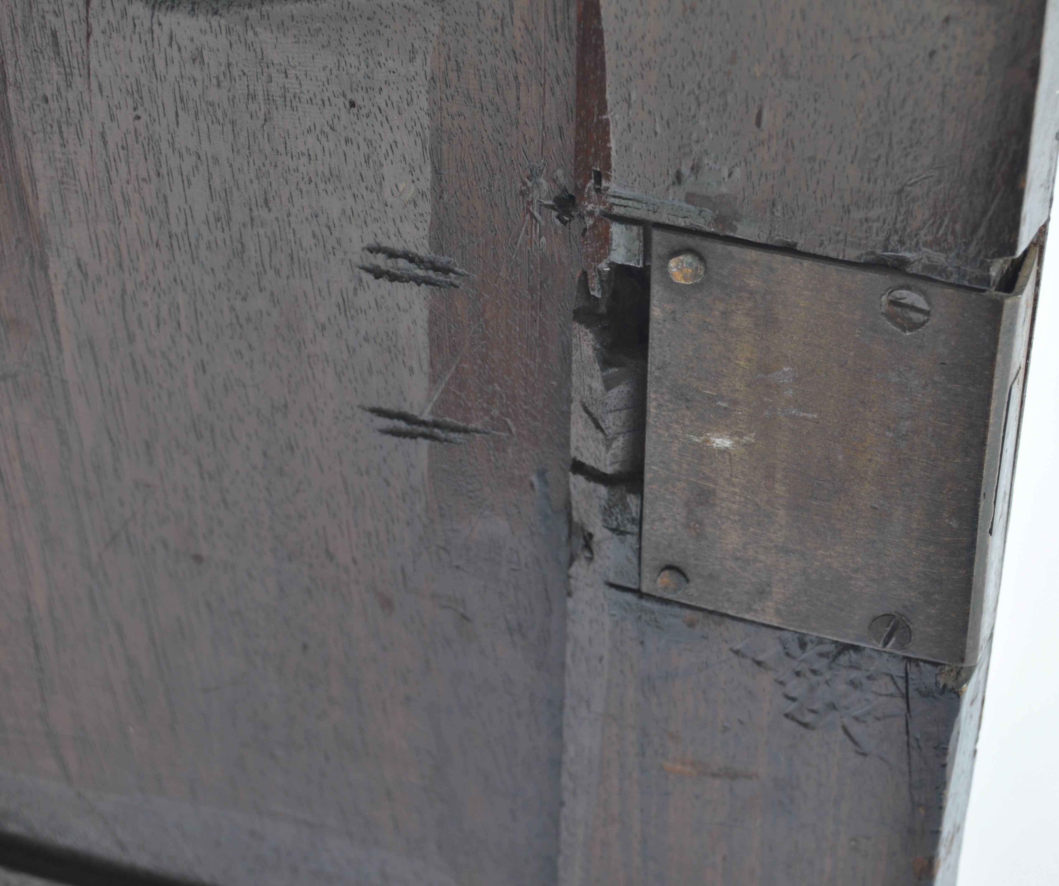 17TH / 18TH CENTURY OAK SPICE OR APOTHECARY CABINET - Image 4 of 9