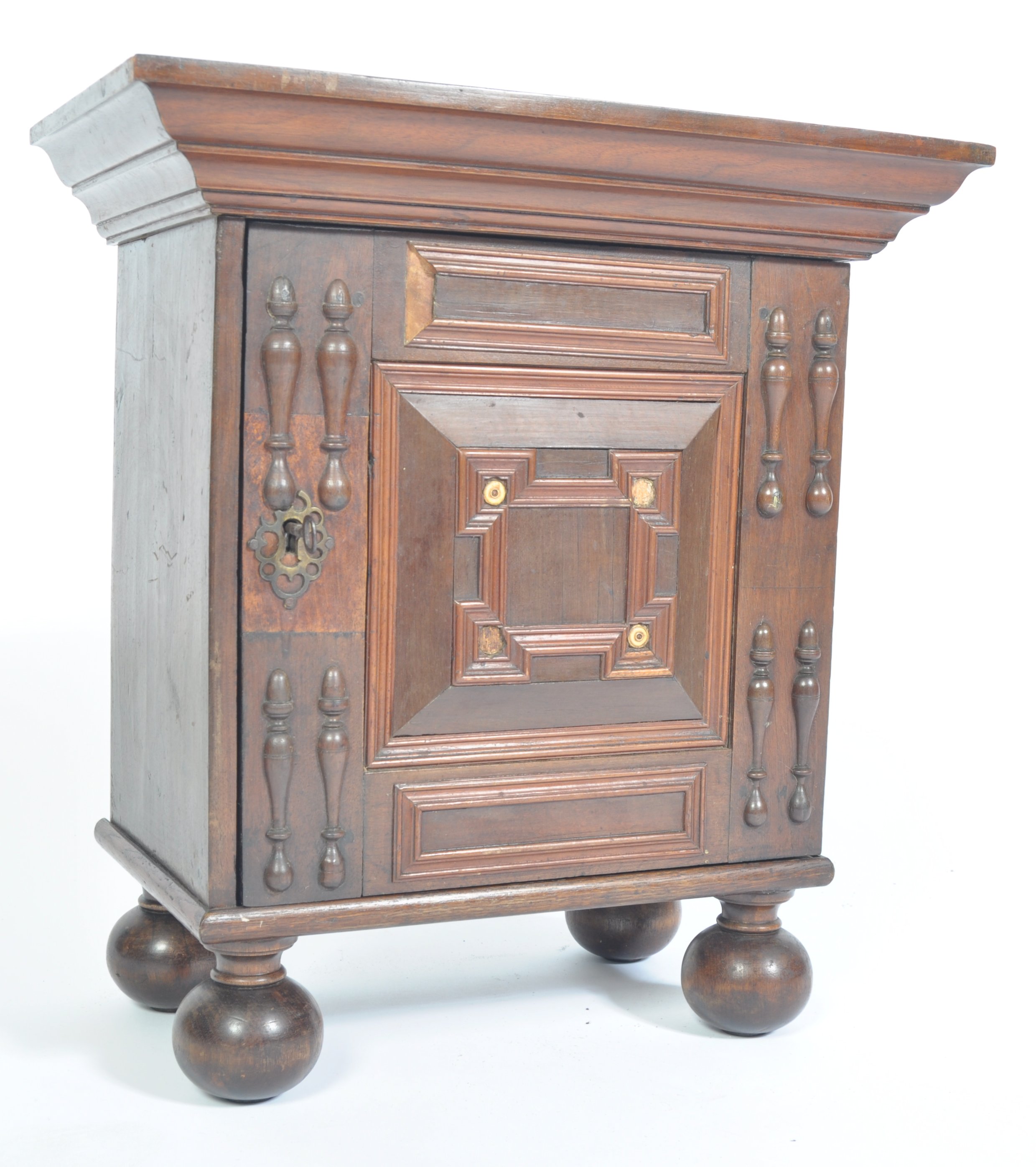 17TH / 18TH CENTURY OAK SPICE OR APOTHECARY CABINET