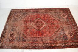 EARLY 20TH CENTURY PERSIAN KHAMSEH - QASHGA RUG