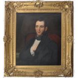 EARLY 19TH CENTURY OIL ON CANVAS PAINTING OF A GEORGIAN GENT