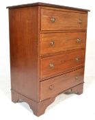 EDWARDIAN MAHOGANY INLAID SECRETAIRE BACHELORS CHEST OF DRAWERS