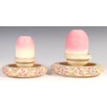 CRICKLITE S. CLARKE FAIRY PYRAMID NIGHT LIGHT HOLDERS AND SHADES