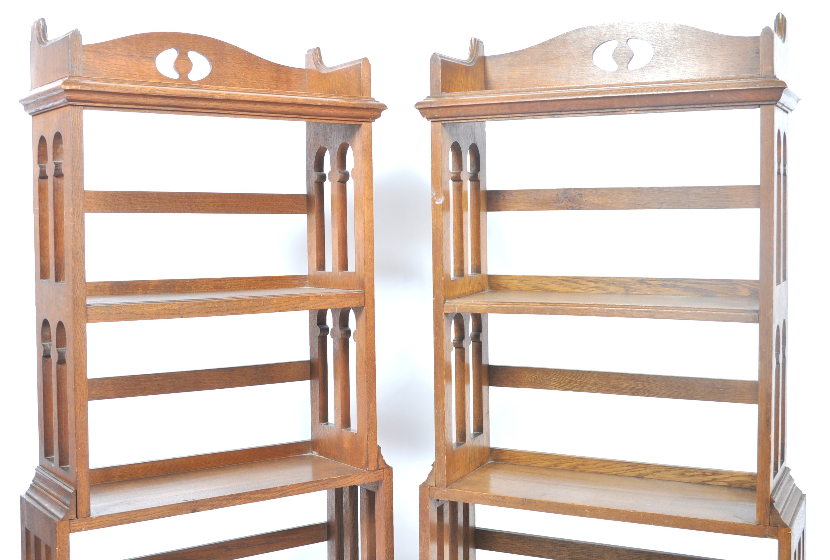 PAIR OF EARLY 20TH CENTURY LIBERTY MANNER BOOKCASES - Image 2 of 8