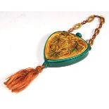 EARLY 20TH CENTURY 1920'S LADIES RETICULE / COMPACT IN CELLULOID