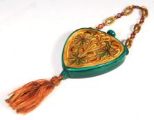 EARLY 20TH CENTURY 1920'S LADIES RETICULE / COMPACT IN CELLULOID