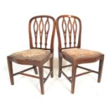 SET OF 6 19TH CENTURY GEORGE III MAHOGANY DINING CHAIRS