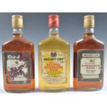 3X VINTAGE BOTTLES OF MOUNT GAY BARBADOS RUM