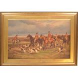 WILLIAM H HOPKINS & EDMUND HAVELL HUNT SCENE PAINTING