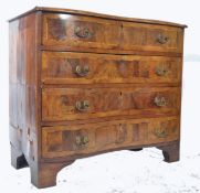 17TH CENTURY QUEEN ANNE BOMBE SERPENTINE CHEST OF DRAWERS