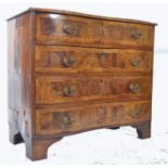 17TH CENTURY QUEEN ANNE BOMBE SERPENTINE CHEST OF DRAWERS