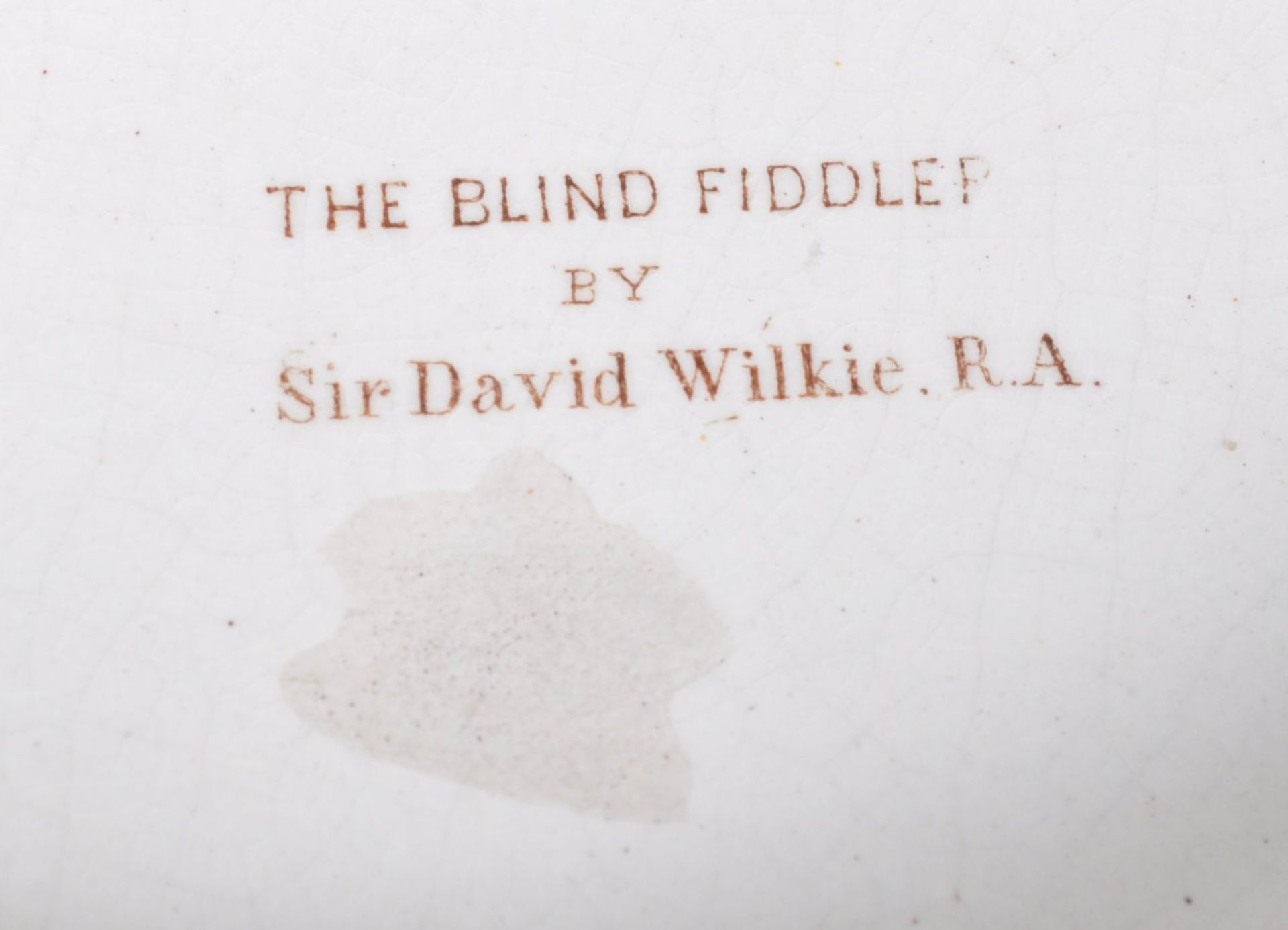 19TH CENTURY PRATT WARE OVAL TWIN HANDLED TAZZA ' THE BLIND FIDDLER ' - Bild 8 aus 8