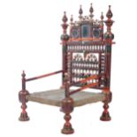 18TH 19TH CENTURY TRADITIONAL INDIAN / PUNJABI PIDHA LOW CHAIR