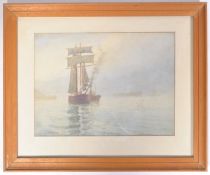 C.P.B.S. LILLINGSTON (fl.1871-1899) CORNISH WATERCOLOUR PAINTING OF BOATS