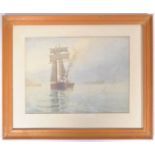 C.P.B.S. LILLINGSTON (fl.1871-1899) CORNISH WATERCOLOUR PAINTING OF BOATS