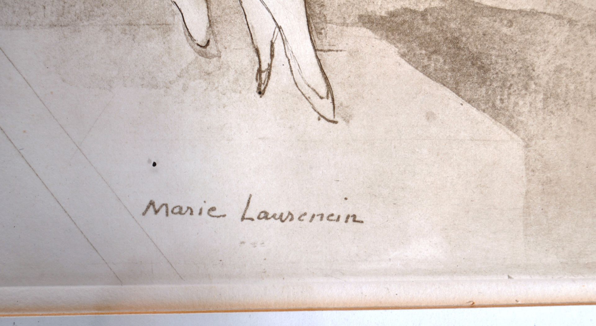 MARIE LAURENCIN FRENCH CUBIST ETCHING ENTITLED THREE DANCERS - Bild 4 aus 6