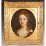 ASSOCIATED WITH SIR PETER LELY OIL ON CANVAS PORTRAIT PANTING