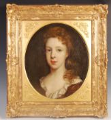 ASSOCIATED WITH SIR PETER LELY OIL ON CANVAS PORTRAIT PANTING