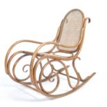LATE 19TH CENTURY MICHAEL THONET BENTWOOD CANE ROCKING CHAIR