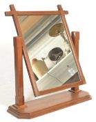 ARTS & CRAFTS MOVEMENT LARGE OAK SWING MIRROR