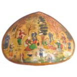 19TH CENTURY PERSIAN PAINTING ON SHELL PANEL