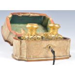 19TH CENTURY FRENCH GRAND TOUR TWIN BOTTLE SCENT BOX