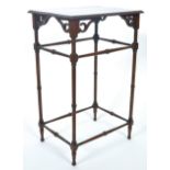 VICTORIAN 19TH CENTURY MAHOGANY ARTS & CRAFTS OCCASIONAL TABLE