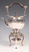 EARLY 20TH CENTURY HALLMARKED SILVER SPIRIT KETTLE BY ROBERTS AND BELK