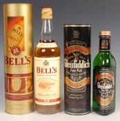 TWO BOXED SPECIAL EDITION WHISKIES BELLS & GLENFIDDICH